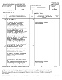 DEPARTMENT OF HEALTH AND HUMAN SERVICES OMB NO. 0938-0391 PRINTED:  08/11/2010