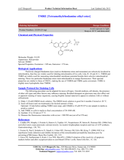 TMRE [Tetramethylrhodamine ethyl ester]