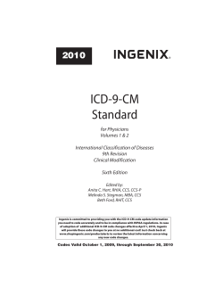 ICD-9-CM Standard 2010