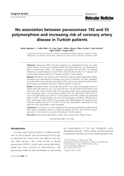 No association between paraoxonase 192 and 55 disease in Turkish patients