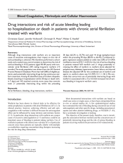 Drug interactions and risk of acute bleeding leading