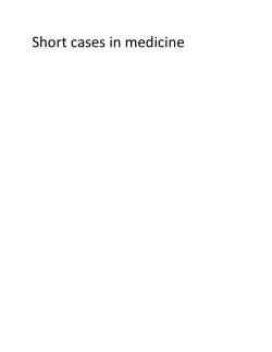 Short cases in medicine