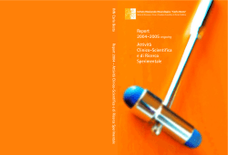 Report 2004-2005 Attività Clinico-Scientifica