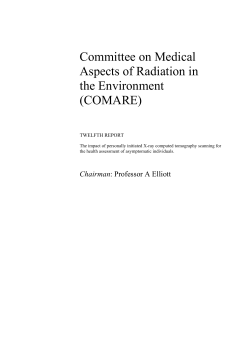 Committee on Medical Aspects of Radiation in the Environment (COMARE)