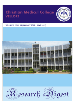 Research  Digest Christian Medical College VELLORE