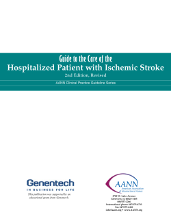 Guide to the Care of the Hospitalized Patient with Ischemic Stroke