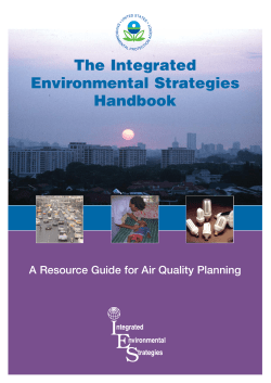 The Integrated Environmental Strategies Handbook A Resource Guide for Air Quality Planning