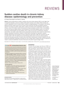 Sudden cardiac death in chronic kidney disease: epidemiology and prevention
