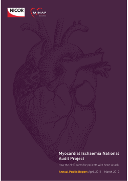 Myocardial Ischaemia National Audit Project  Annual Public Report
