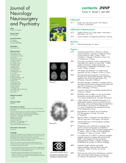 Journal of Neurology Neurosurgery