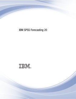 IBM SPSS Forecasting 20 i