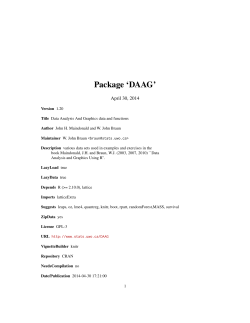 Package ‘DAAG’ April 30, 2014