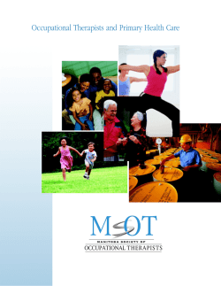 Occupational Therapists and Primary Health Care