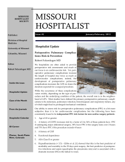 MISSOURI HOSPITALIST  Hospitalist Update