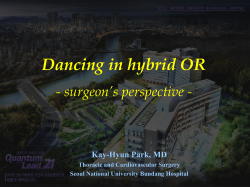 Dancing in hybrid OR - surgeon’s perspective - Kay-Hyun Park, MD
