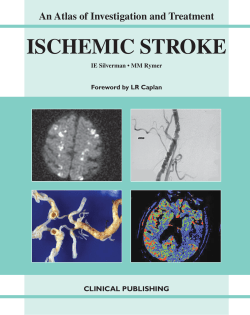 ISCHEMIC STROKE An Atlas of Investigation and Treatment CLINICAL PUBLISHING