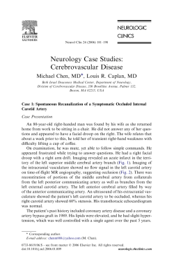 Neurology Case Studies: Cerebrovascular Disease MD , Louis R. Caplan, MD