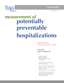potentially preventable hospitalizations measurement of