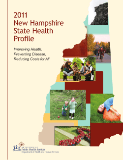 2011 New Hampshire State Health Profile