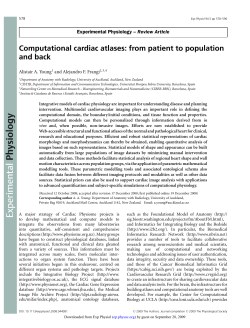 Computational cardiac atlases: from patient to population and back Review Article