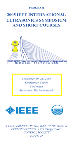 2005 IEEE INTERNATIONAL ULTRASONICS SYMPOSIUM AND SHORT COURSES