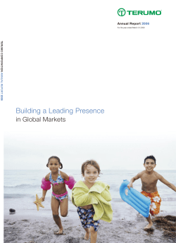 Building a Leading Presence in Global Markets Annual Report 2006