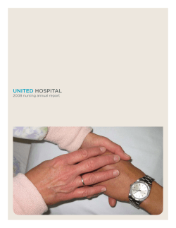 UNITED HOSPITAL 2008 nursing annual report