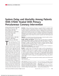 System Delay and Mortality Among Patients With STEMI Treated With Primary