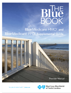and Supplemental Guide Provider Manual bcbsnc.com