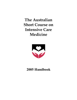 The Australian Short Course on Intensive Care Medicine