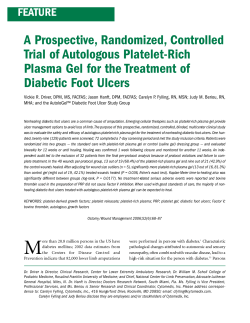 A Prospective, Randomized, Controlled Trial of Autologous Platelet-Rich