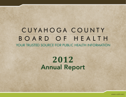 2012 Annual Report www.ccbh.net