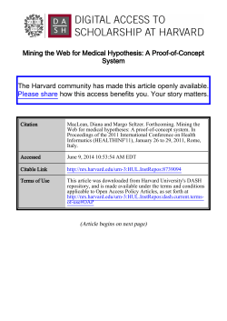 Mining the Web for Medical Hypothesis: A Proof-of-Concept System
