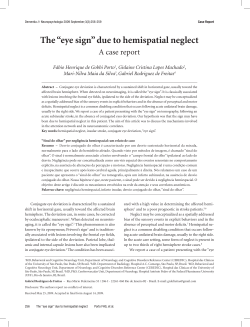The “eye sign” due to hemispatial neglect A case report