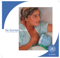 Six Success Stories  in Making Pregnancy Safer