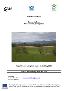 Forth Monitor Farm  Duncan McEwen Arnprior Farm, Stirlingshire