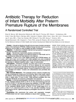 Therapy Morbidity Rupture for Reduction