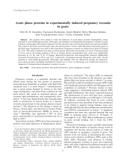 Acute phase proteins in experimentally induced pregnancy toxemia in goats