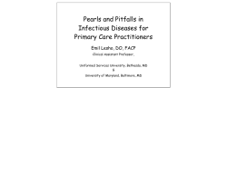 Pearls and Pitfalls in Infectious Diseases for Primary Care Practitioners