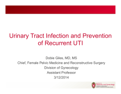 Urinary Tract Infection and Prevention of Recurrent UTI