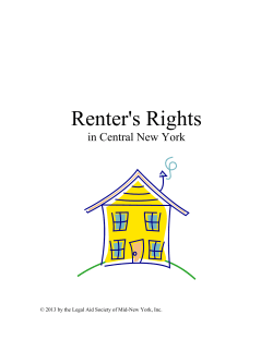 Renter's Rights in Central New York