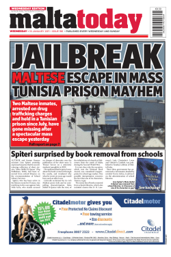 JAILBREAK MALTESE ESCAPE IN MASS TUNISIA PRISON MAYHEM