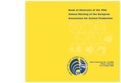 Book of Abstracts of the 59th Annual Meeting of the European