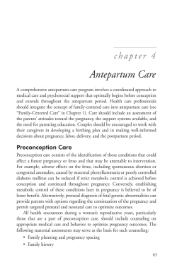 Antepartum Care