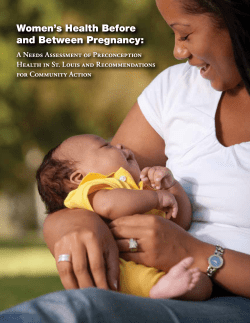 Women’s Health Before and Between Pregnancy: