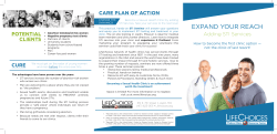 EXPAND YOUR REACH Adding STI Services CARE PLAN OF ACTION POTENTIAL