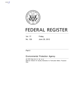 Environmental Protection Agency Vol. 77 Friday, No. 126