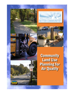 Community Land Use Planning for Air Quality