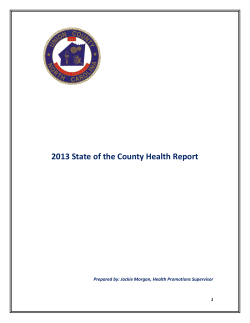 2013 State of the County Health Report  1