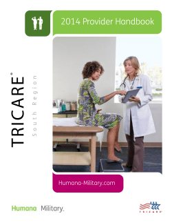 ARE TRIC 2014 Provider Handbook ®